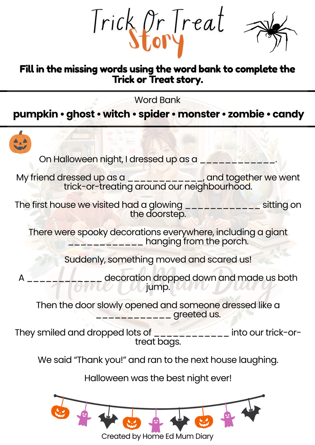 Halloween Workbook – PDF Download