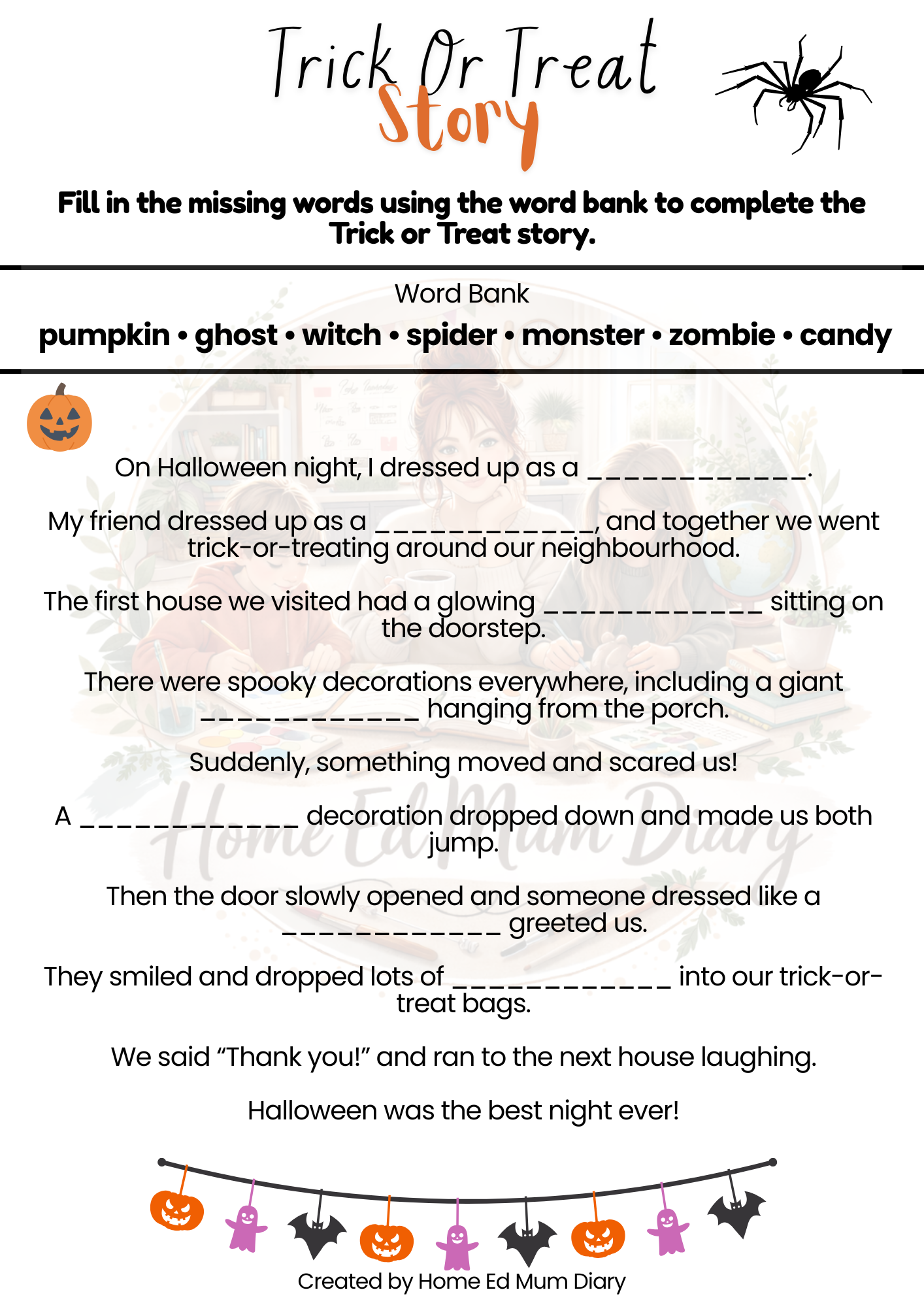 Halloween Workbook – PDF Download
