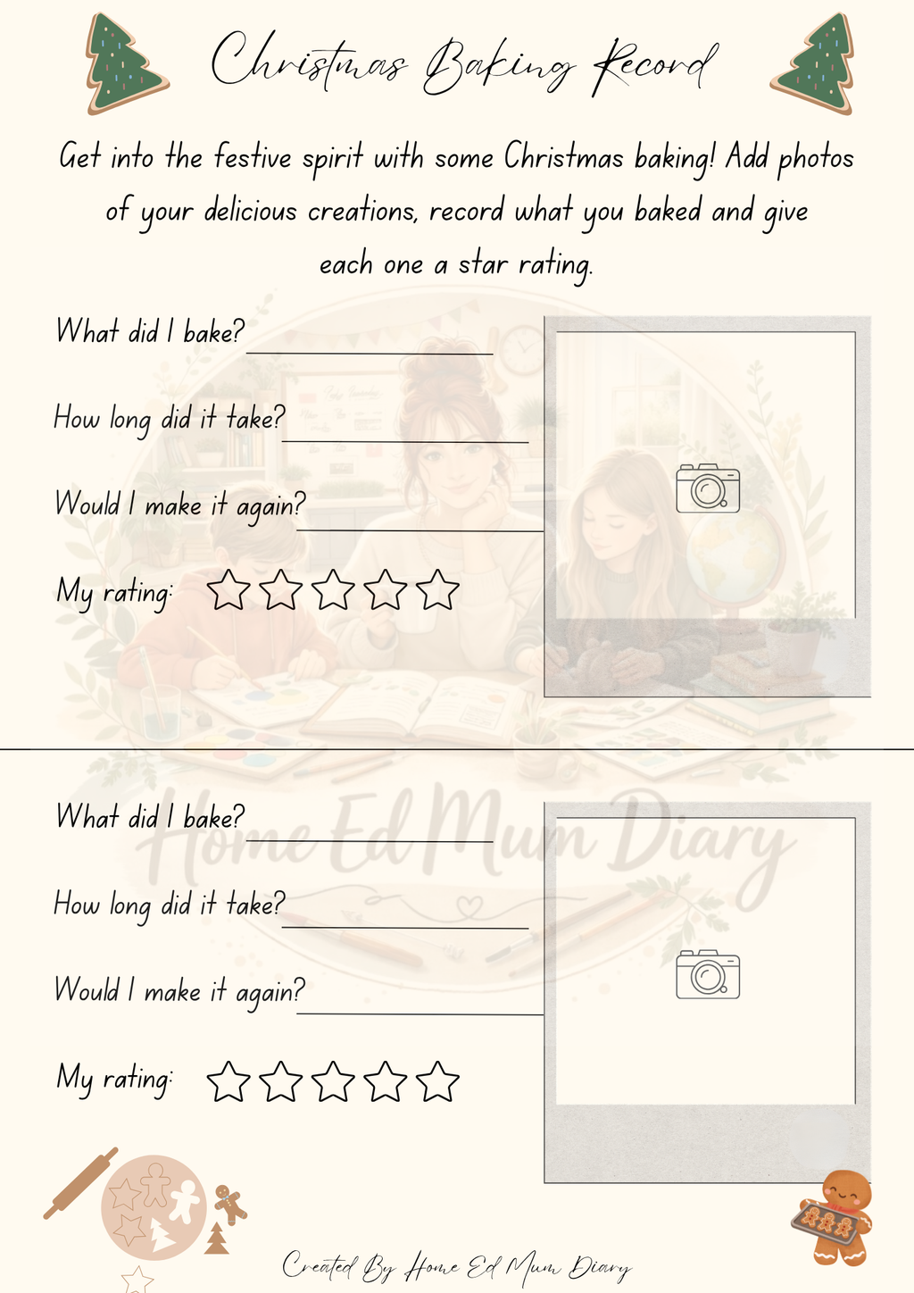 My Christmas Workbook & Journal PDF Download