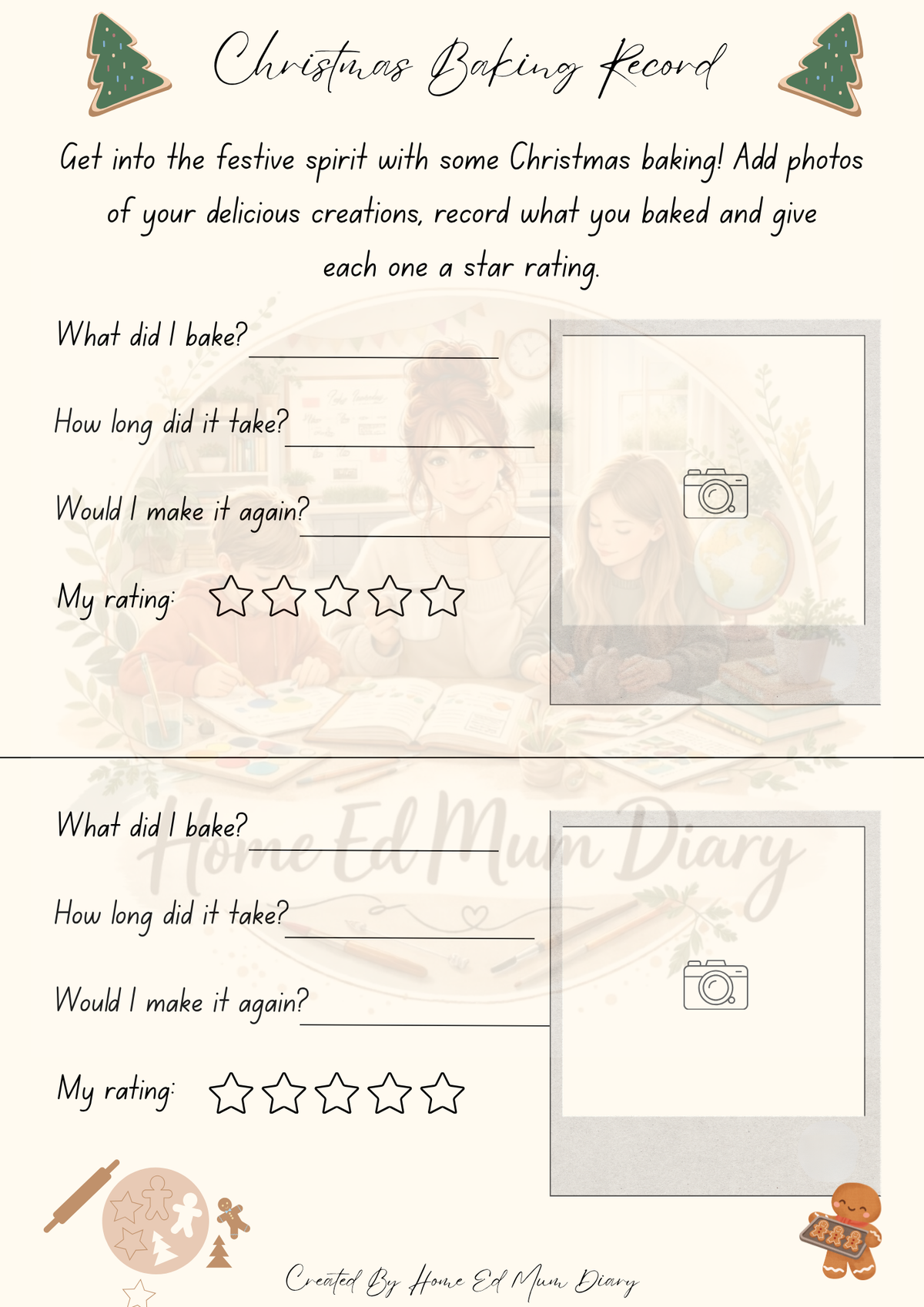 My Christmas Workbook & Journal PDF Download