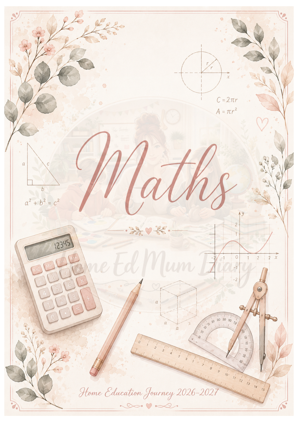12 Home Education Report Folder Dividers 2026–2027 Pink Edition – PDF Instant Download