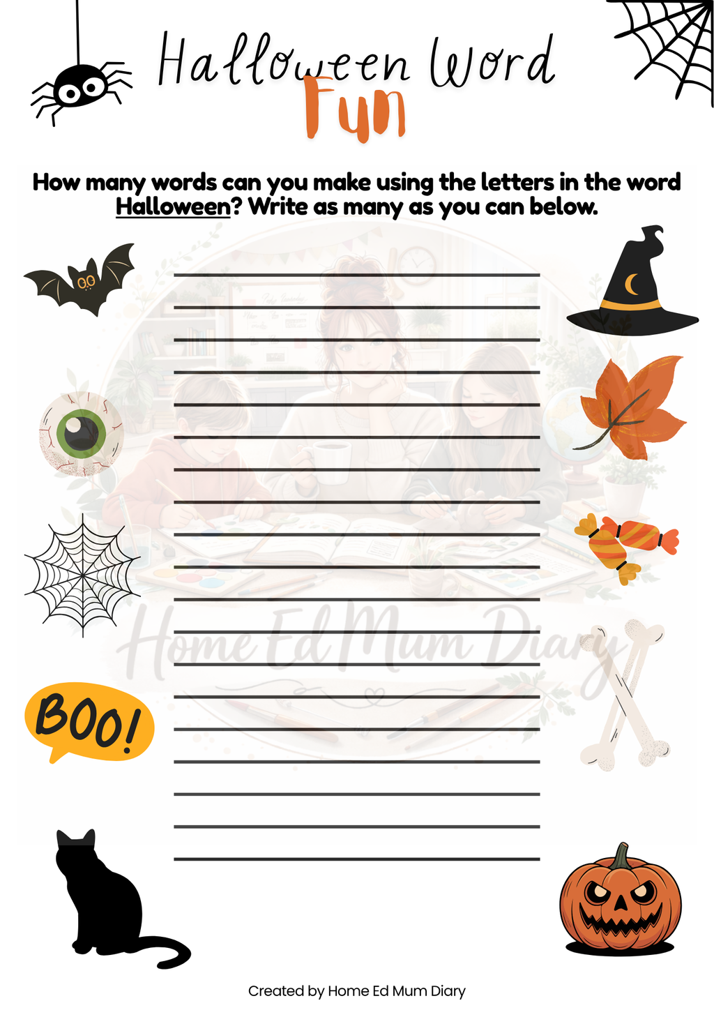 Halloween Workbook – PDF Download