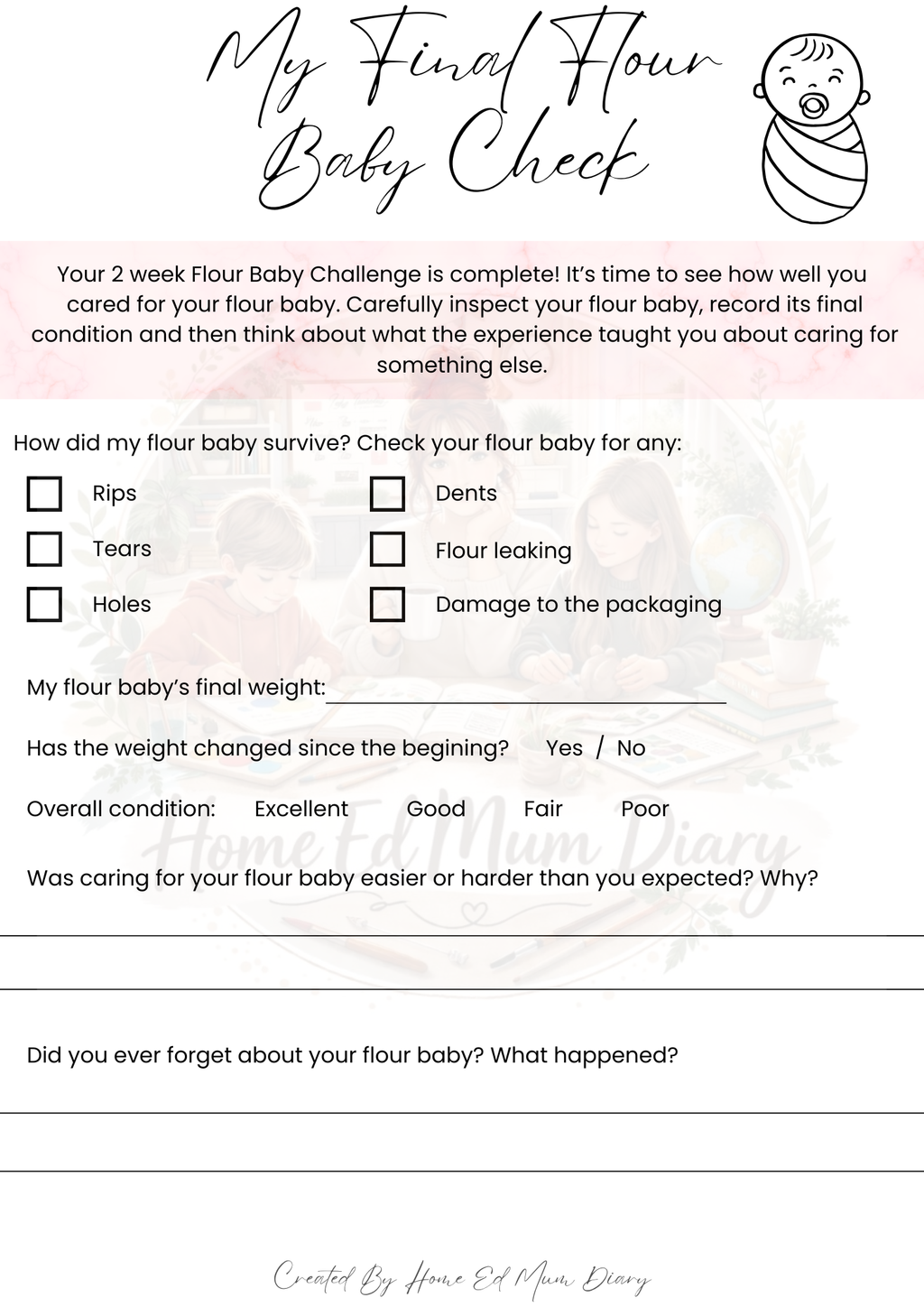 Child Development Project Workbook Ages 10+