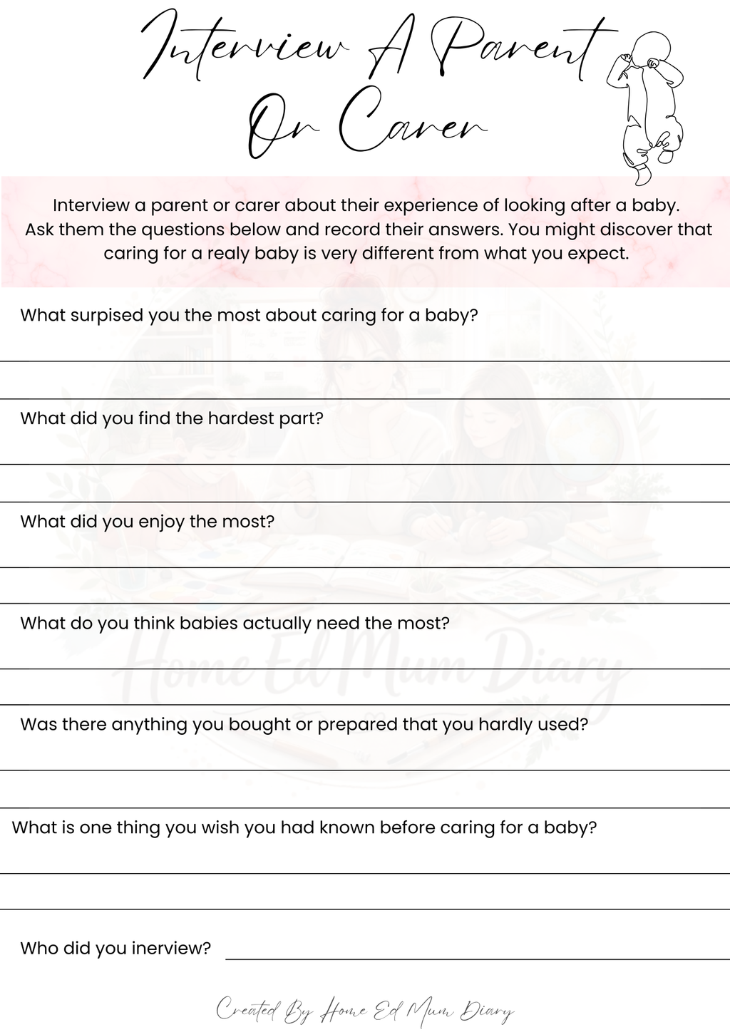 Child Development Project Workbook Ages 10+