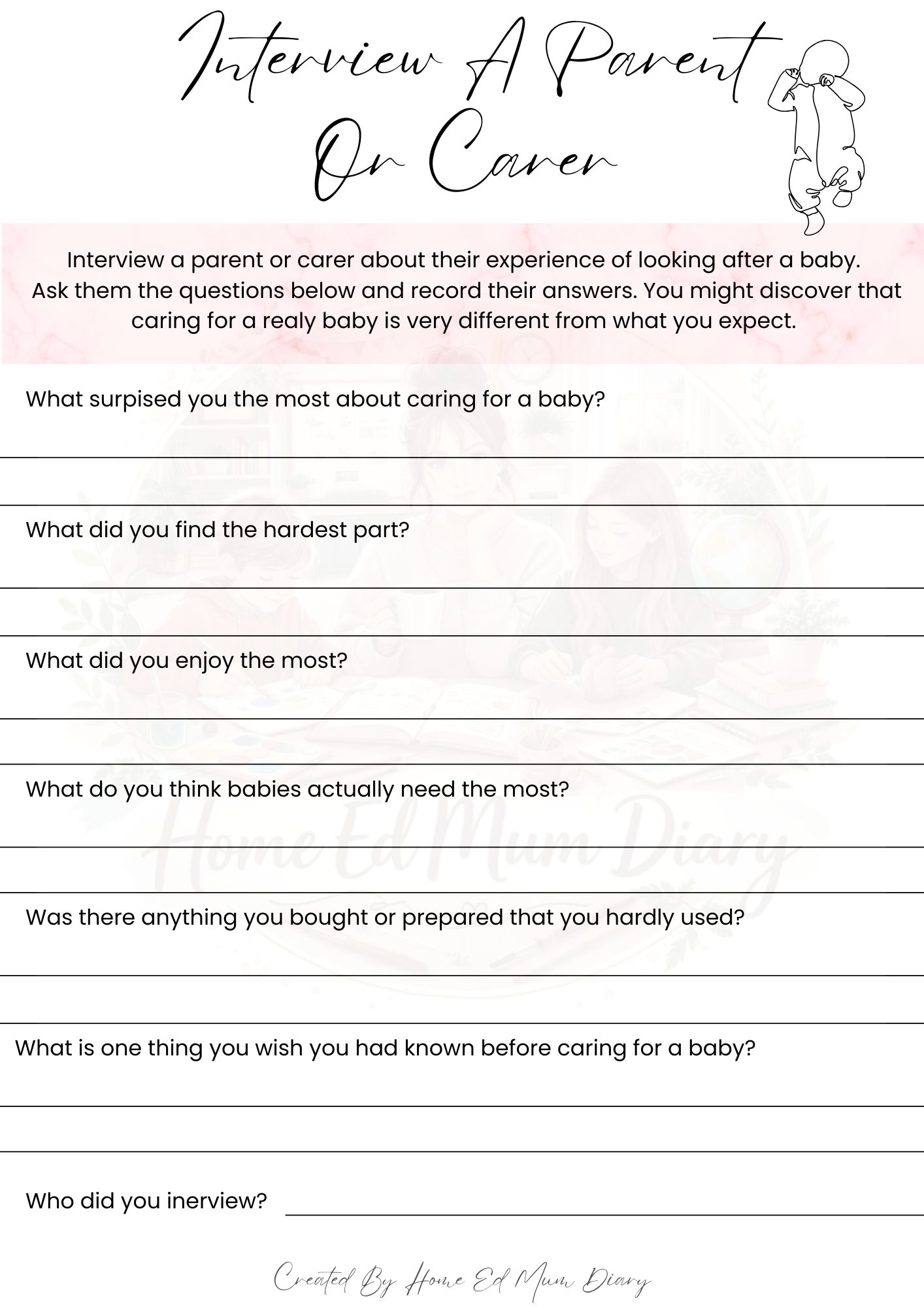Child Development Project Workbook Ages 10+