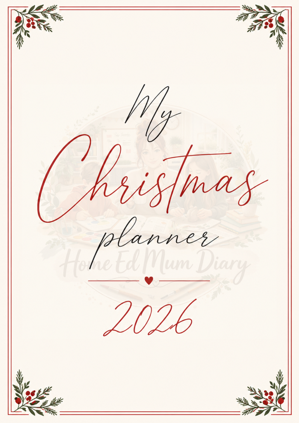 Christmas Planning Pack 2026 PDF Instant Download