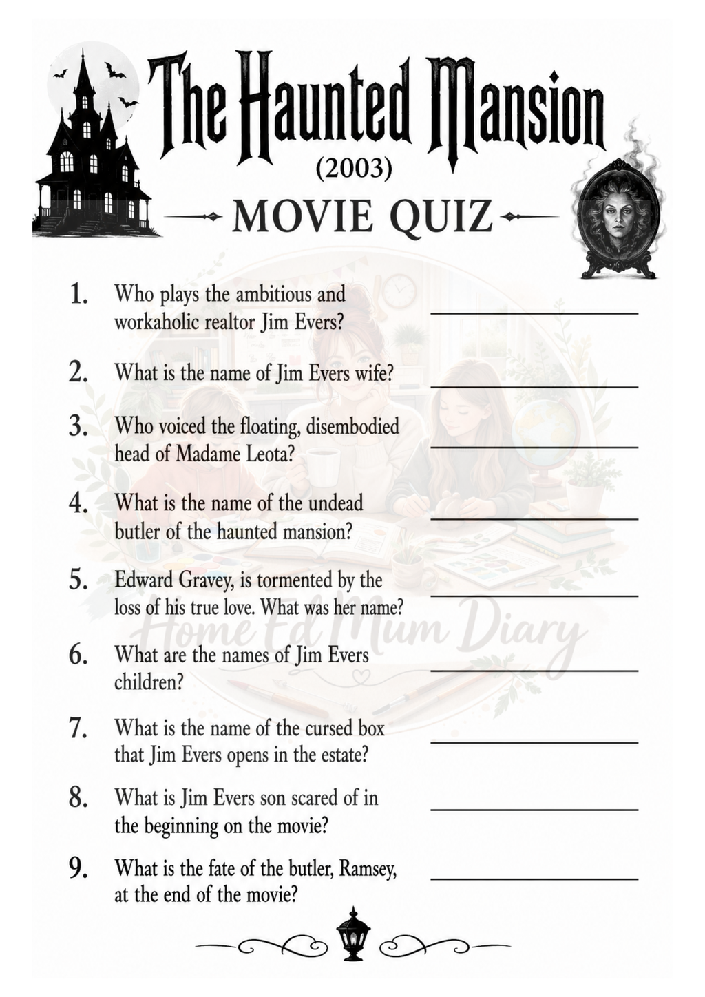 Halloween Movie Quiz Bundle  Pack of 4