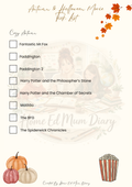 Autumn & Halloween Movie Night FREE PDF Download