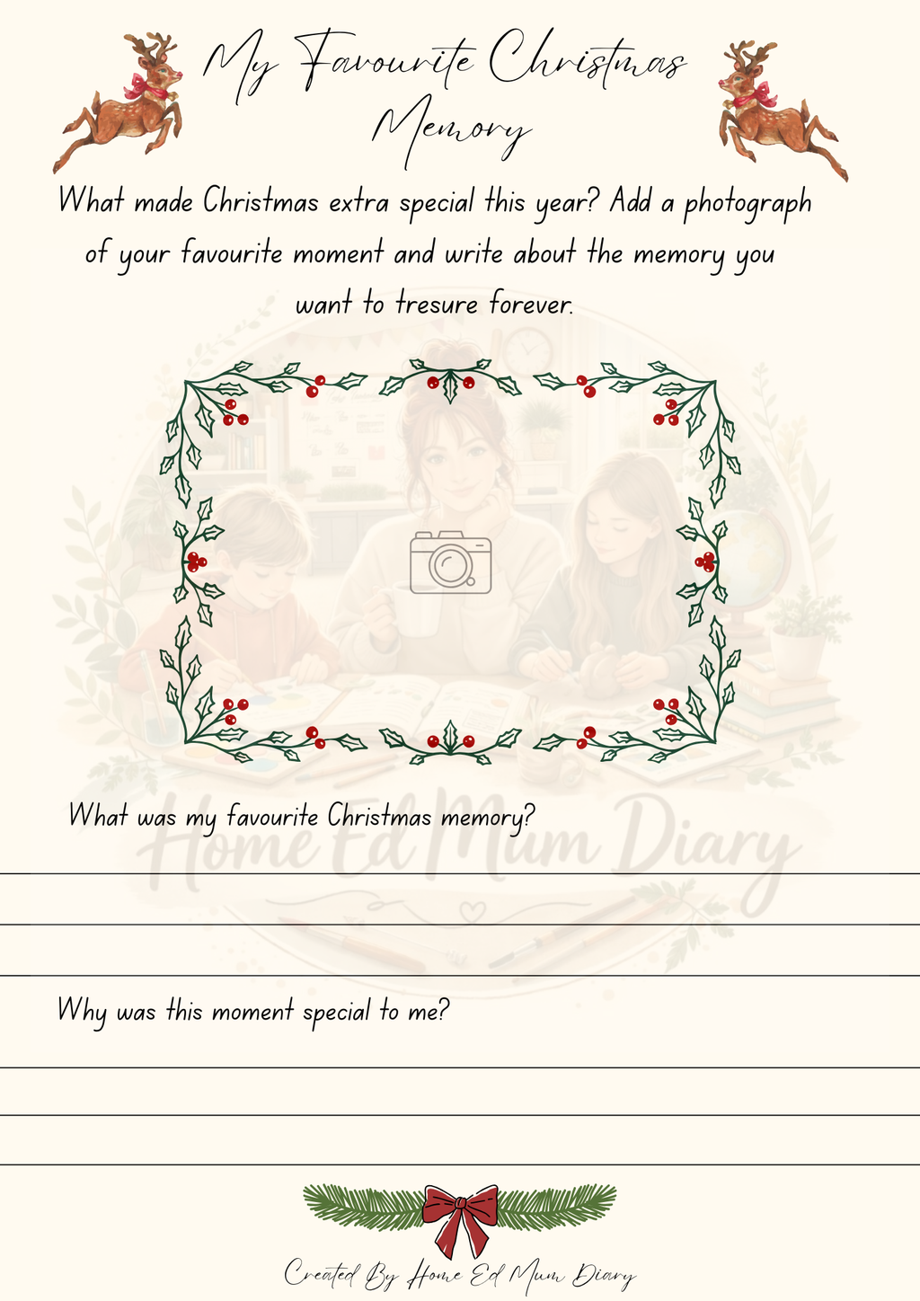 My Christmas Workbook & Journal PDF Download