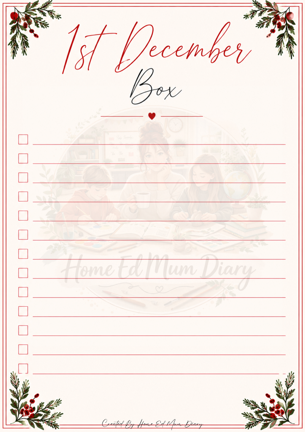 Christmas Planning Pack 2026 PDF Instant Download