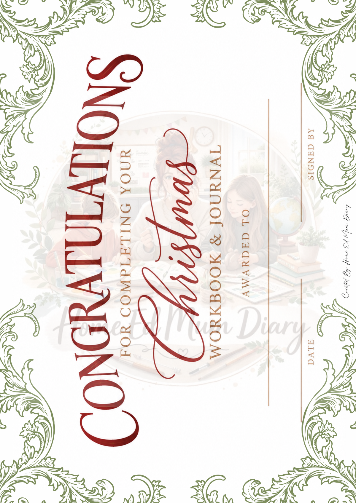 My Christmas Workbook & Journal PDF Download