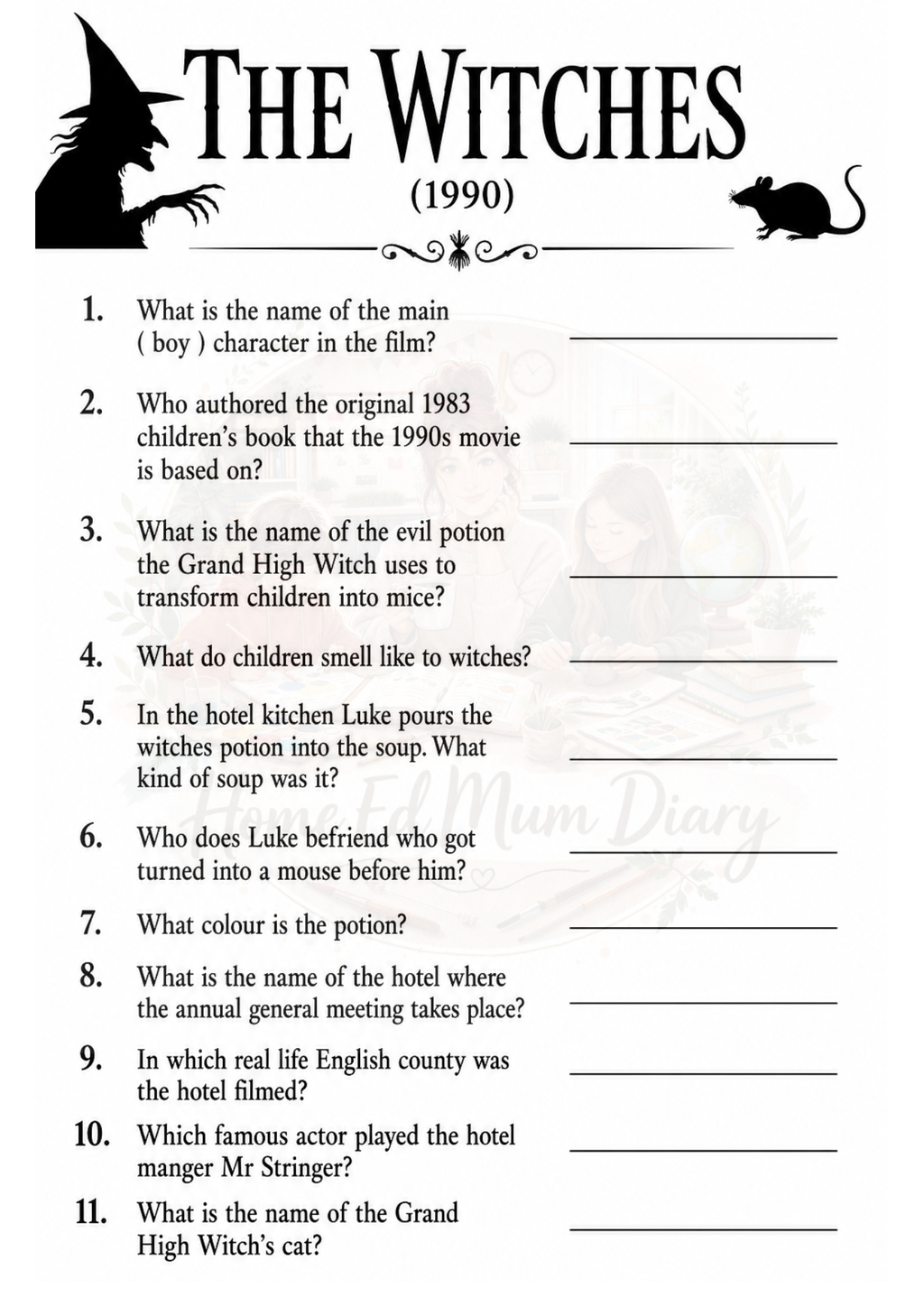 Halloween Movie Quiz Bundle  Pack of 4