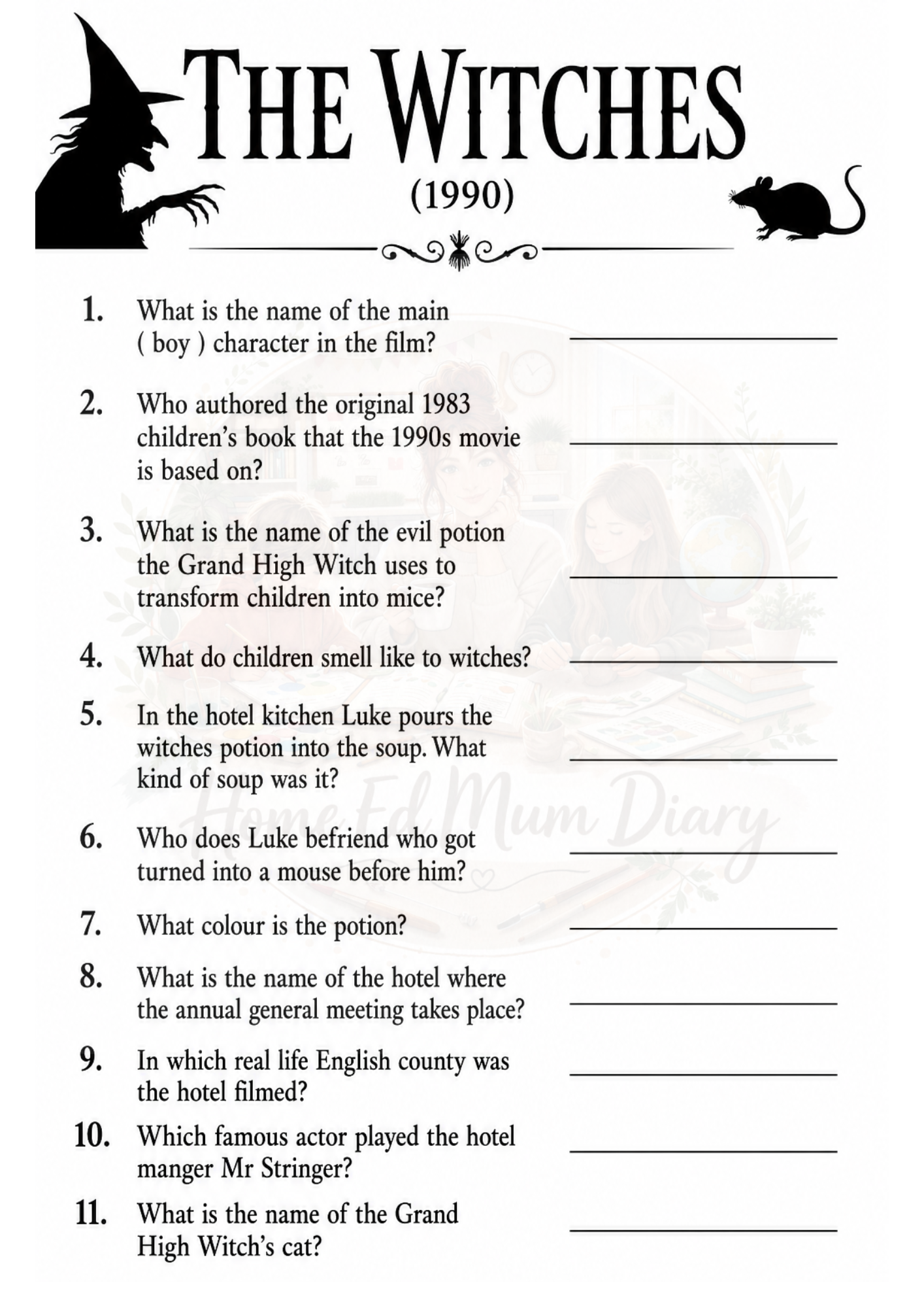 Halloween Movie Quiz Bundle  Pack of 4