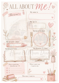All About Me Worksheet – Home Education PDF Instant Download
