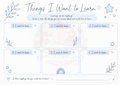 Things I Want to Learn Home Education Printable Free PDF Download