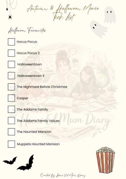Autumn & Halloween Movie Night FREE PDF Download