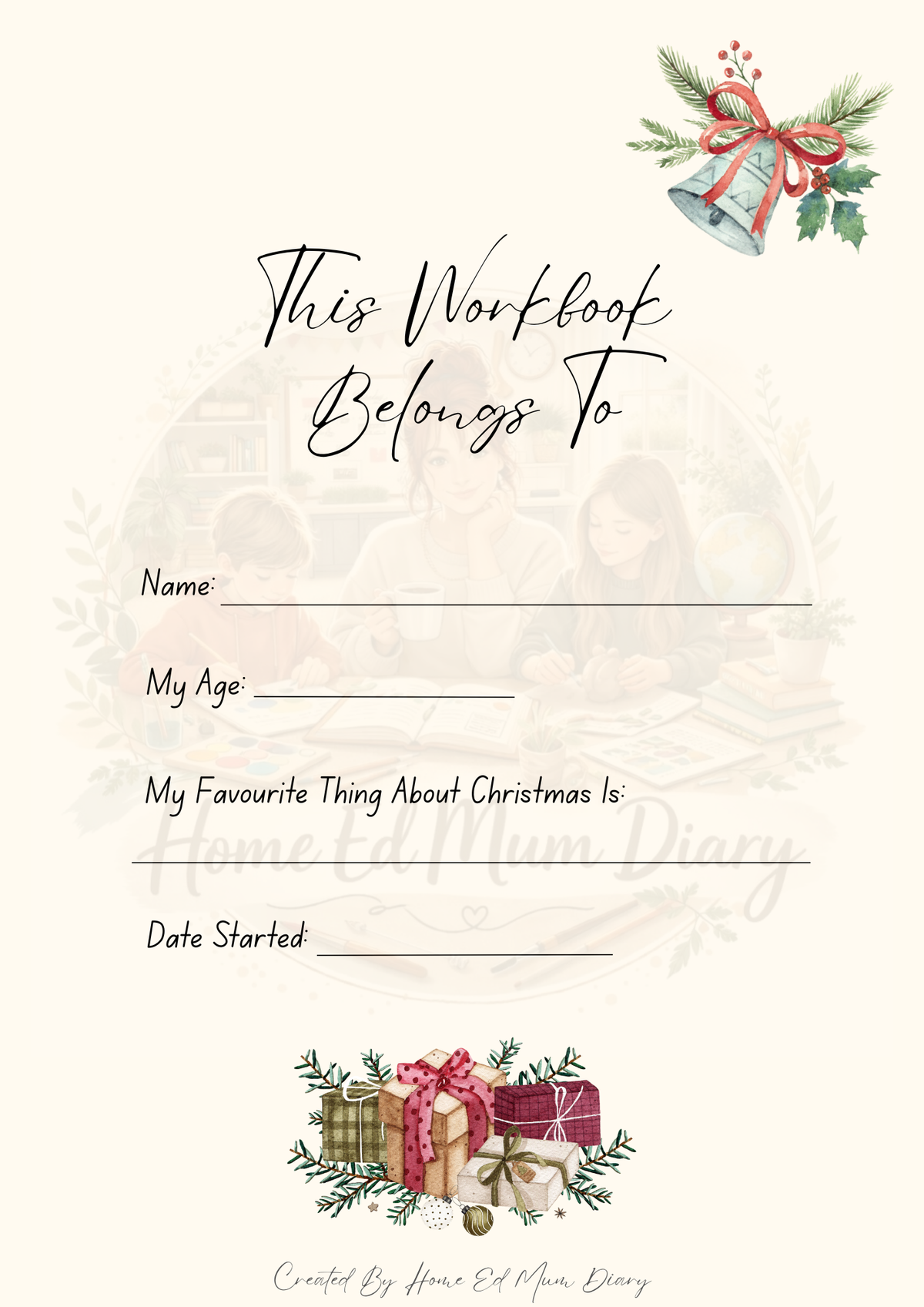 My Christmas Workbook & Journal PDF Download