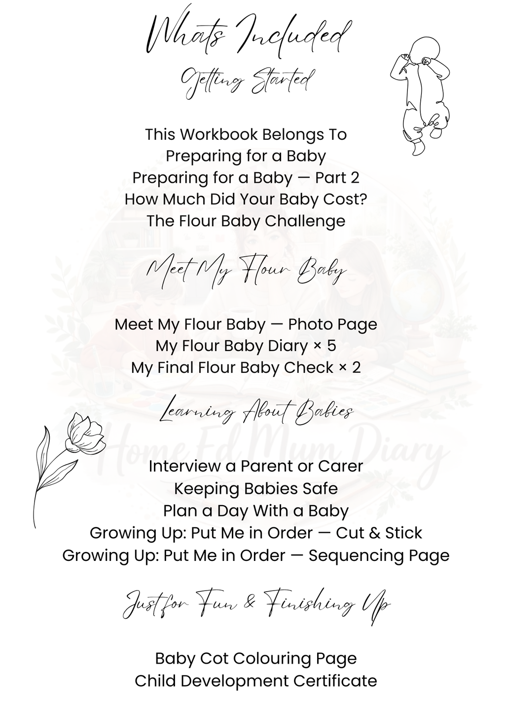 Child Development Project Workbook Ages 10+