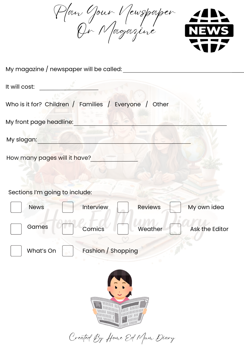 Create Your Own Magazine or Newspaper FREE PDF Download