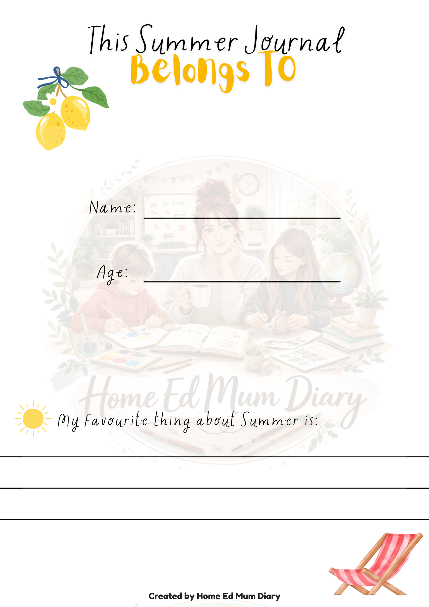My Summer Journal