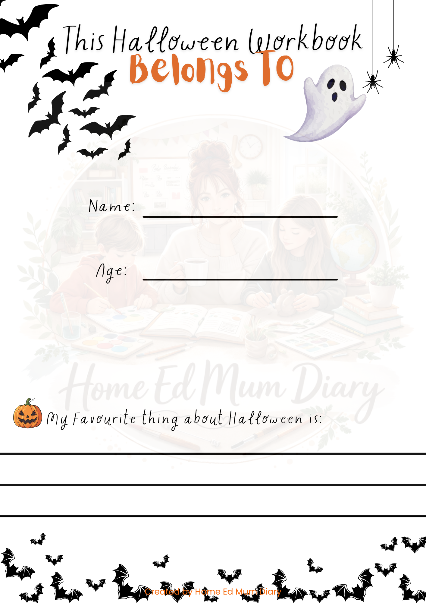 Halloween Workbook – PDF Download