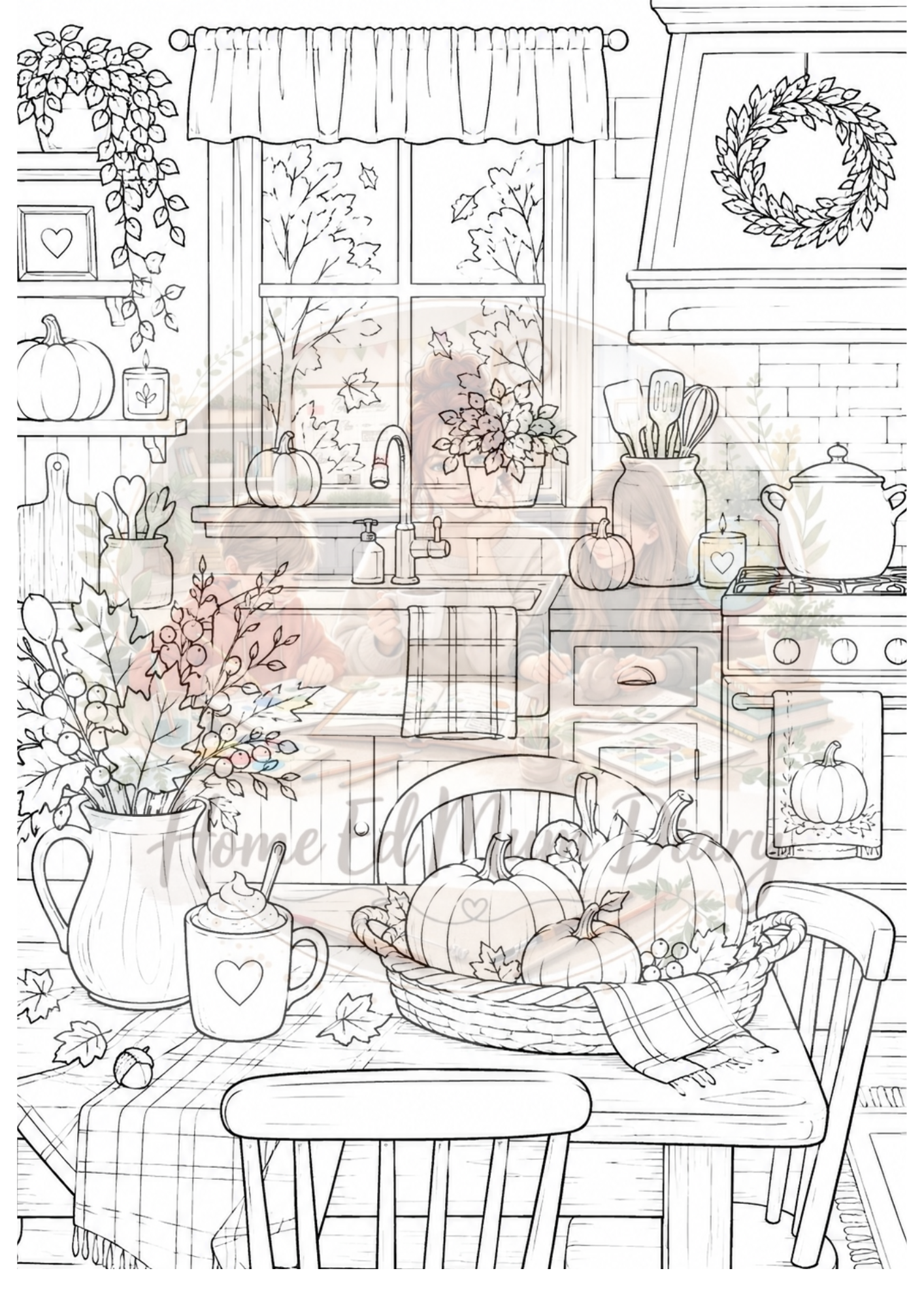 FREE Download Autumn Colouring Pages 9 Pages