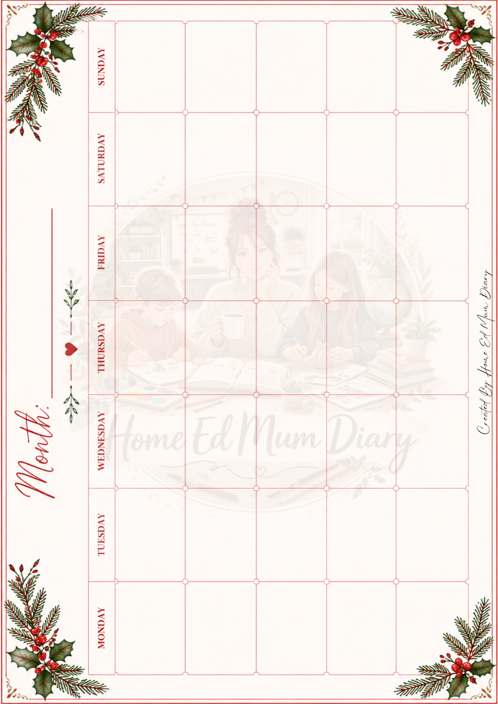 Christmas Planning Pack 2026 PDF Instant Download