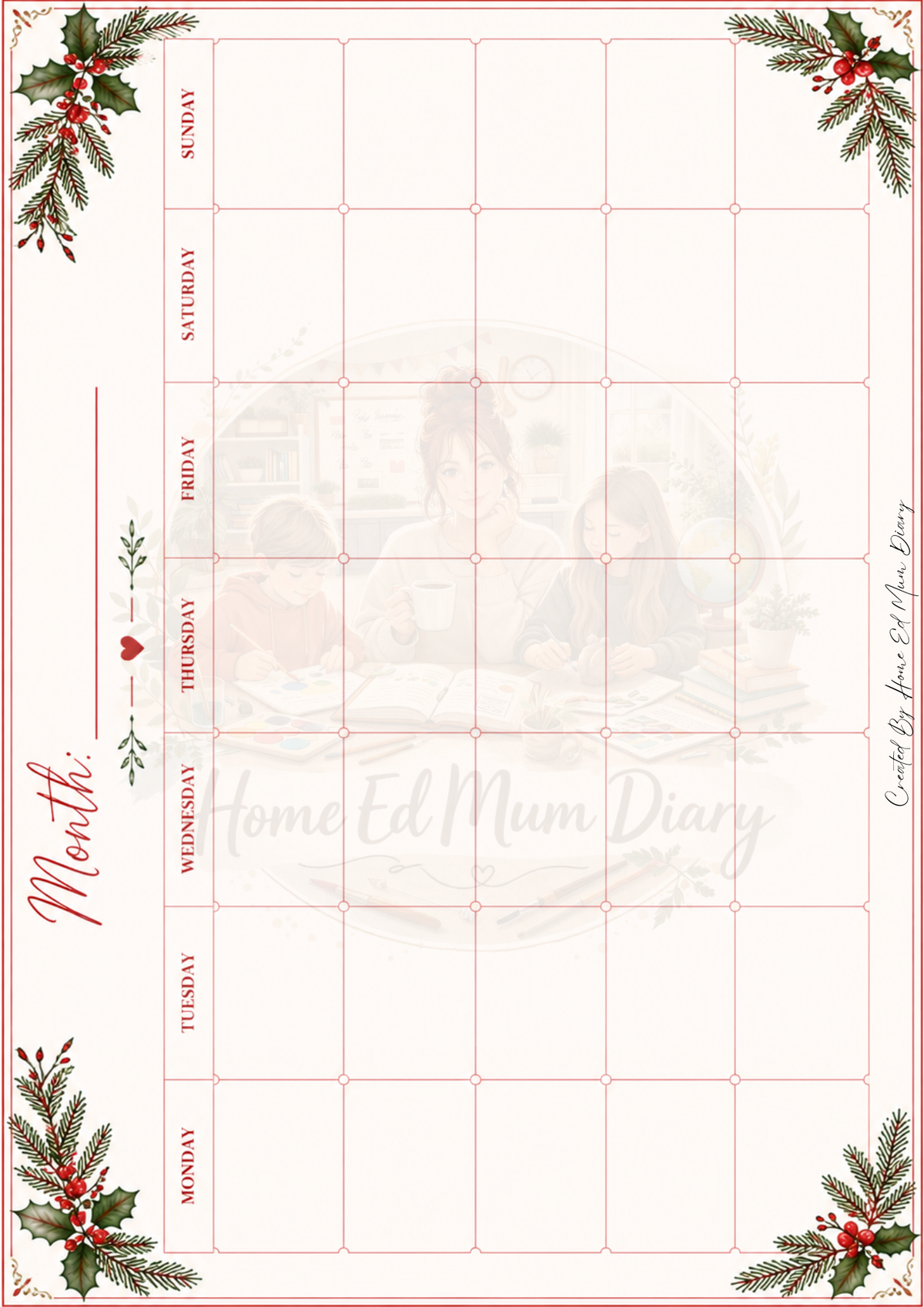 Christmas Planning Pack 2026 PDF Instant Download