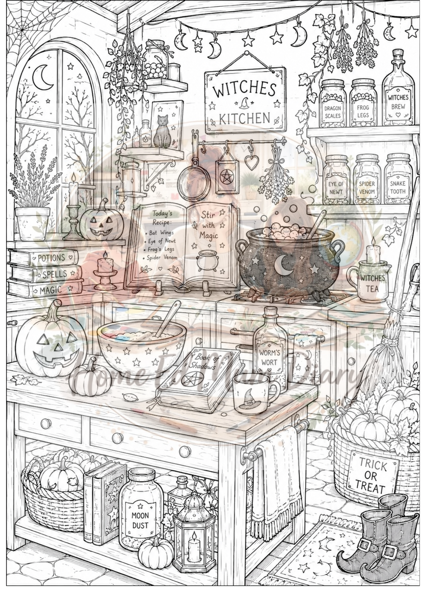 FREE Download Halloween Colouring Pages 6 Pages