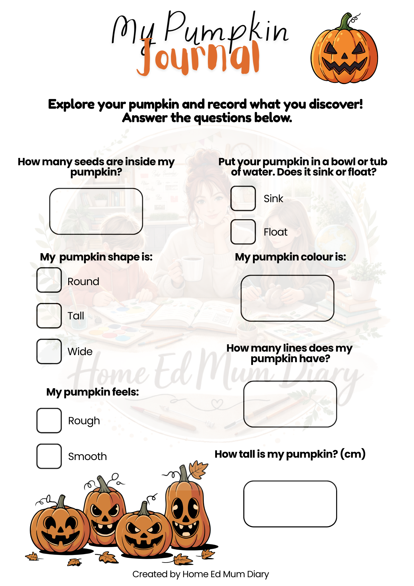 Halloween Workbook – PDF Download