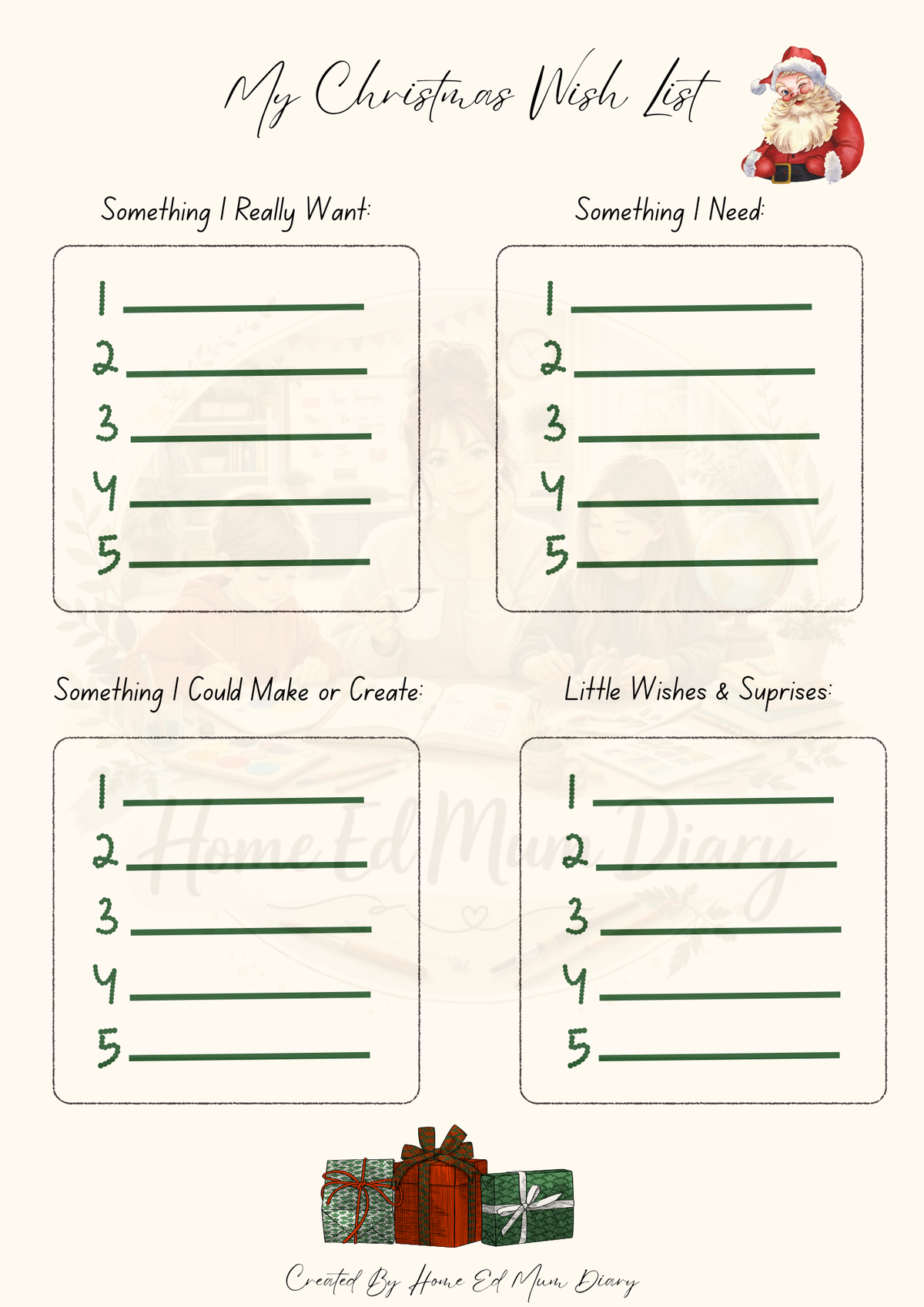 My Christmas Workbook & Journal PDF Download