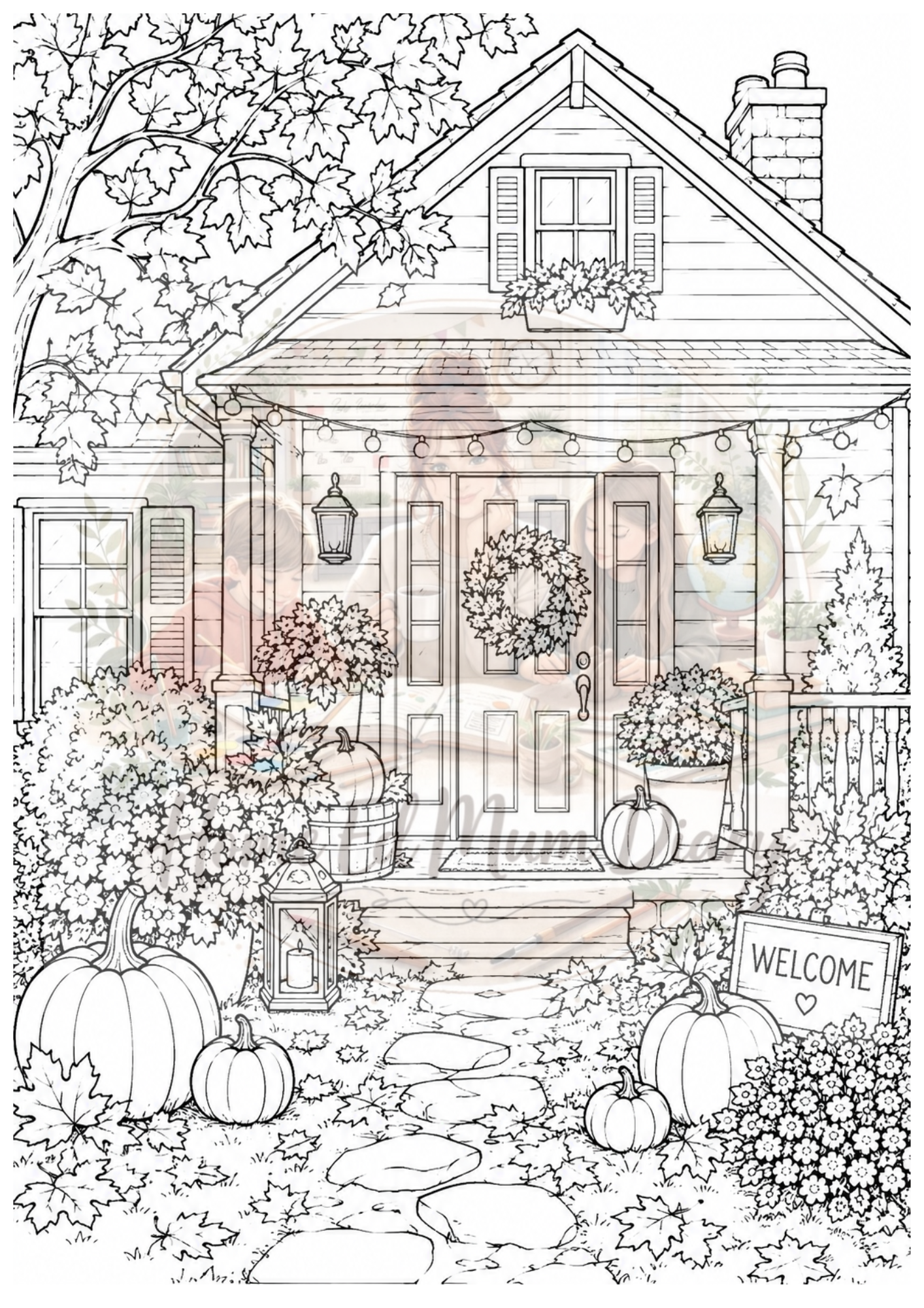 FREE Download Autumn Colouring Pages 9 Pages