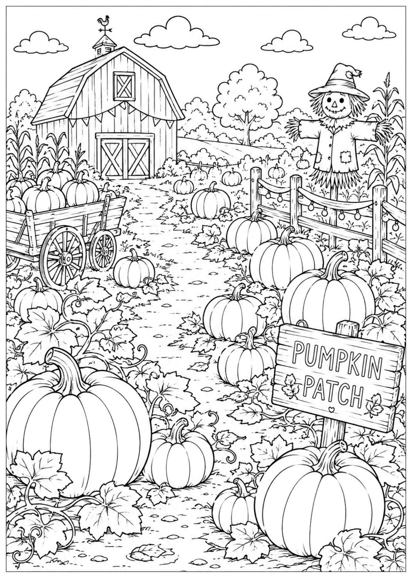 FREE Download Autumn Colouring Pages 9 Pages