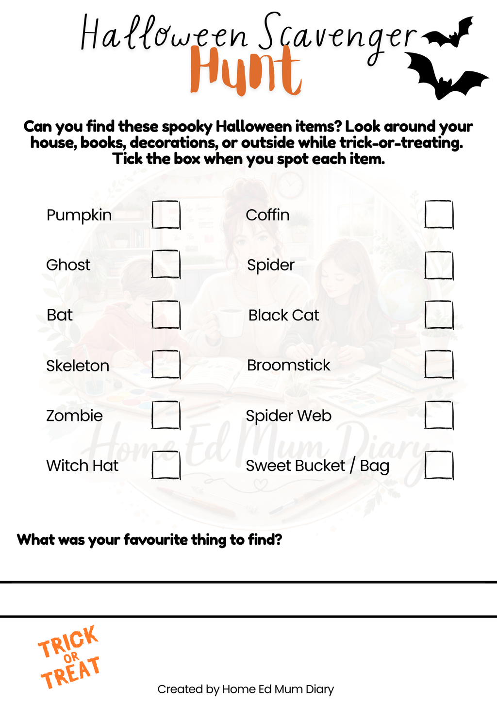 Halloween Workbook – PDF Download