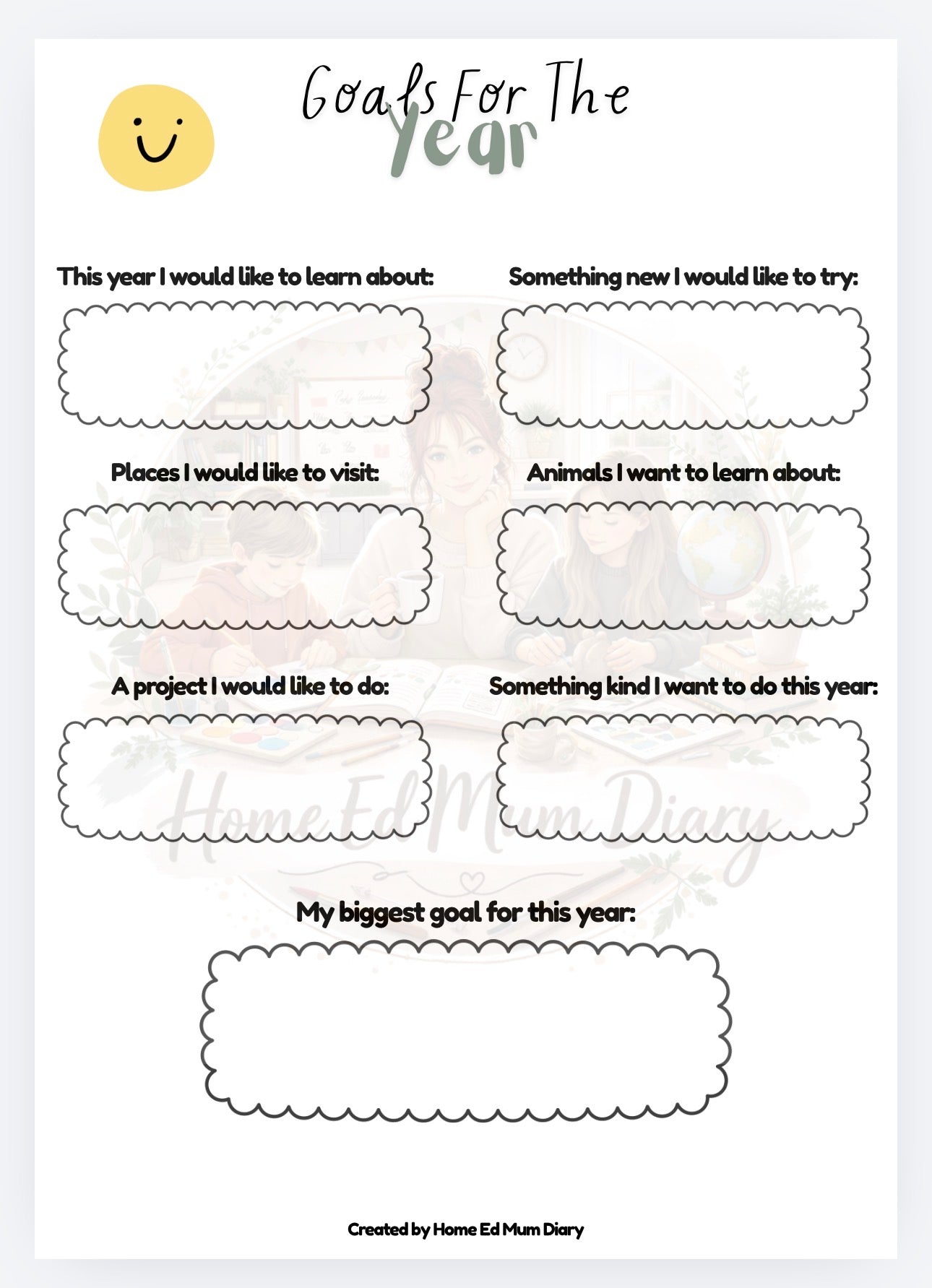 Home Education Annual Report & Learning Record - Ages 3-13 (PDF Download)