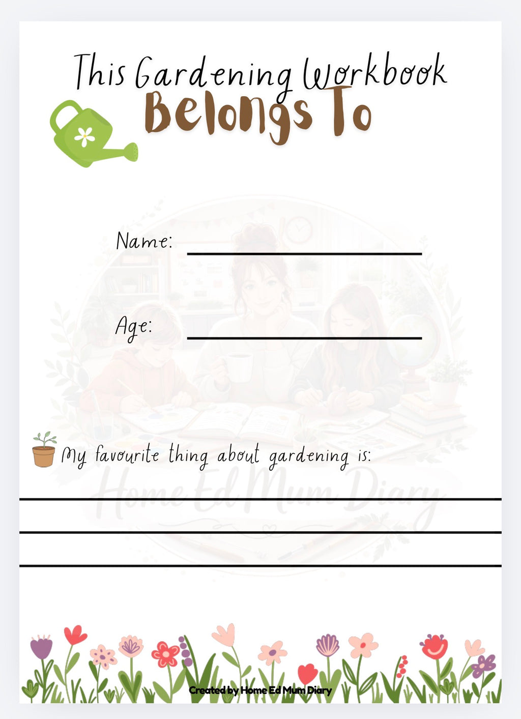 My Gardening Workbook (PDF Download)