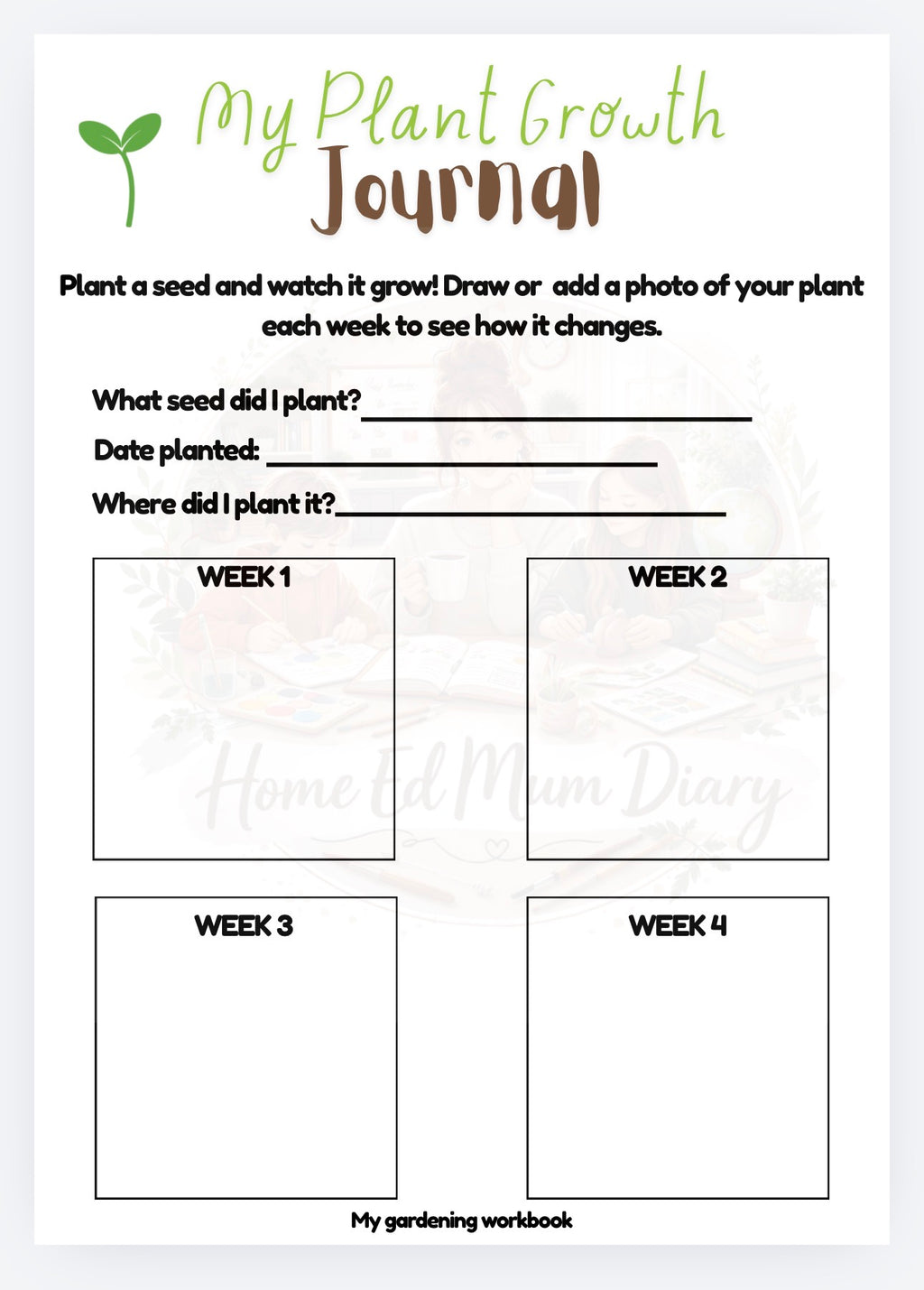 My Gardening Workbook (PDF Download)