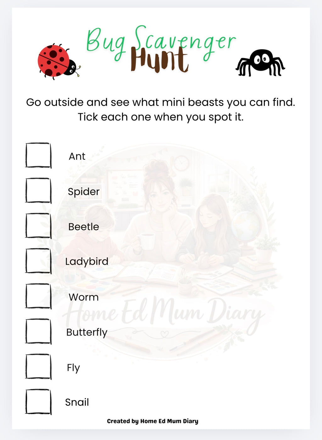 A Bug's Life - Minibeast Workbook  (PDF Download)