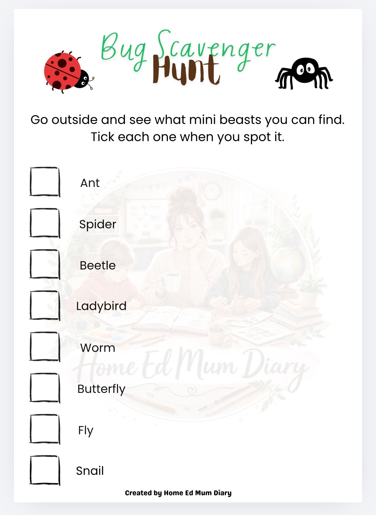 A Bug's Life - Minibeast Workbook  (PDF Download)